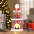 Mr. Christmas Animated Santa in Chimney Christmas Decoration, Multi