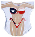 LA Imprints Texas Flag Women's Bathing Suit Cover Up Fits Dress Size up to 14