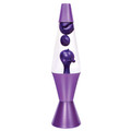14.5" Metallic Purple Wax Lava Lamp with Matching Aluminum Base