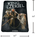Rabbit Tanaka The Walking Dead King Ezekiel Soft Fleece Throw Blanket 46" x 60"