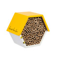Evergreen Garden Busy Bee Hexagonal House - 8 x 4 x 7 Inches Eco Friendly Insect Habitat for Outdoor Garden or Yard