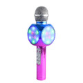 Wireless Express - Sing-Along Bling Bluetooth Karaoke Microphone and Bluetooth Stereo Speaker All-in-One … (Metallic)