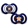 MasterPieces MLB Houston Astros Pacifier 2 Pack Alternate, Team Colors, One Size