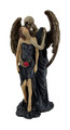 Zeckos Kiss of Death Gothic Skeleton Angel Statue