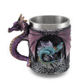 Purple Gothic Dragon Decorative Tankard Celtic Knot Work Mug/Pencil Holder