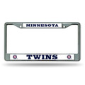 Rico Minnesota Baseball Twins MLB Chrome Metal License Plate Frame