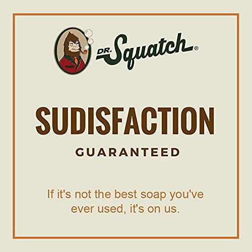 Dr. Squatch All Natural Bar Soap for Men with Zero Grit, 5 Pack, Bay Rum