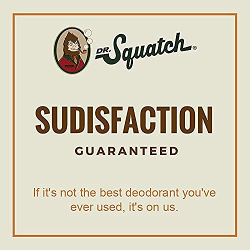 Dr. Squatch Natural Deodorant for Men Odor-Squatching Men's Deodorant  Aluminum Free - Alpine Sage + Fresh Falls (2.65 oz, 2 Pack)