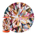 WerkShoppe Multifaceted Diamond Abstract Circle | 1000 Piece Jigsaw Puzzle