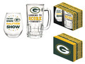 Team Sports America Green Bay Packers, Stemless 17OZ Wine & Beer 16 OZ Gift Set