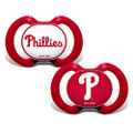 MasterPieces MLB Philadelphia Phillies Pacifier 2 Pack Alternate, Team Colors, One Size