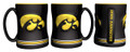 Iowa Hawkeyes 15 oz Relief Mug - Black