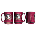 Florida Seminoles Ceramic 14 oz Relief Coffee Mugs