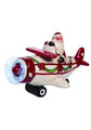 Transpac The Light Up Musical Santa Plane Christmas Decor Standard