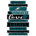 Philadelphia Eagles Fan Cave Wood Sign 11" X 17" 1/4" Thick