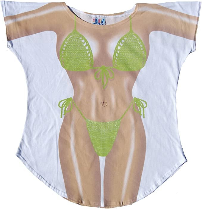 L.A. Imprints Macrame Bikini Body Cover-Up T-Shirt #1 Plus Size