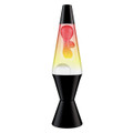 Tricolor White and Clear 14.5-Inch Lava Lamp with Aluminum Base and Cap