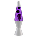 Black and Purple Lava® Lamp | 14.5" Inches Tall | Aluminum Base and Cap with 25W Bulb Included | Classic/Vintage Liquid Motion Lamps | Multi-Colored Dynamic Blob Effects