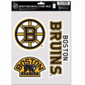 WinCraft NHL Boston Bruins Decal Multi Use Fan 3 Pack, Team Colors, One Size