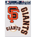 WinCraft MLB San Francisco Giants Decal Multi Use Fan 3 Pack, Team Colors, One Size