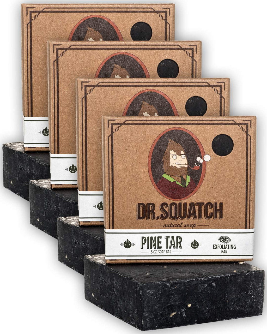 DR. SQUATCH Holiday Snowy Pine Tar Bar Soap - 5oz