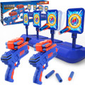 Digital Shooting Targets with Foam Dart Toy Gun, Electronic Scoring Auto Reset 4 Targets