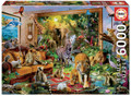 Educa - Entering The Bedroom - 6000 Piece Jigsaw Puzzle - Puzzle Glue Included - Completed Image Measures 61.5" x 42.25" - Ages 14+ (17679)
