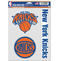 WinCraft NBA New York Knicks Decal Multi Use Fan 3 Pack, Team Colors, One Size