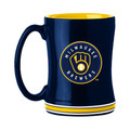 Logo Brands 516-C14RM: Milwaukee Brewers 14oz Relief Mug