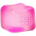 Nee Doh Nice Cube Squish Toy, Ages 3+ (Pink), 1ct