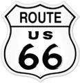 US Route 66 Highway Embossed Metal Sign - Route 66 Wall Art for Garage, Man Cave or Workshop