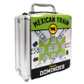Front Porch Classics, Mexican Train Domino Set On-The-Go Aluminum Carrying Case, 2 to 8 Players Ages 8 to 99