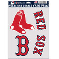 WinCraft Boston Red Sox Decal Multi Use Fan 3 Pack