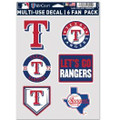 WinCraft Texas Rangers Multi Use 6 Fan Pack