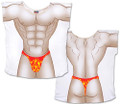 Flames Thong Guy Cover-Up T-Shirt Size M/L