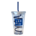 NFL New York Giants Tumbler with Swirl Straw, 16-ounce