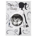 Malden International Designs Baby Bump Metal Baby Memories Picture Frame, 3x3, Silver