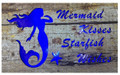 Barry Owen Co. Mermaid Kisses Starfish Wishes Lighted Cut Out Wall Decor Sign