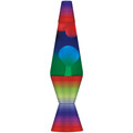 Lava the Original 14.5-Inch Colormax Lamp with Rainbow Decal Base
