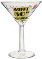 Jumbo Happy 50th Birthday Martini Glass By Dazzling Costumes