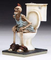 Skeleton on a Toilet
