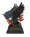 Gadgets Pride & Honor Bald Eagle with Flag Figurine