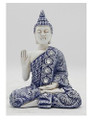 5 1/2" Blue/White Buddha