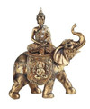 Thai Buddha On Elephant 9.5" Figurine