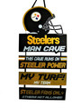 FOCO NFL Team Logo Pittsburg Steelers Mancave Man Cave Hanging Wall Sign