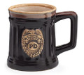 Police Officer Porcelain Coffee Mug with Police Department Crest Stein Shaped