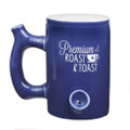 Fashioncraft Blue Premium Roast and Toast Novelty Ceramic 10oz Mug Novelty Drinkware