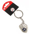 aminco Atlanta Braves - MLB Silver Baseball Glove Keychain