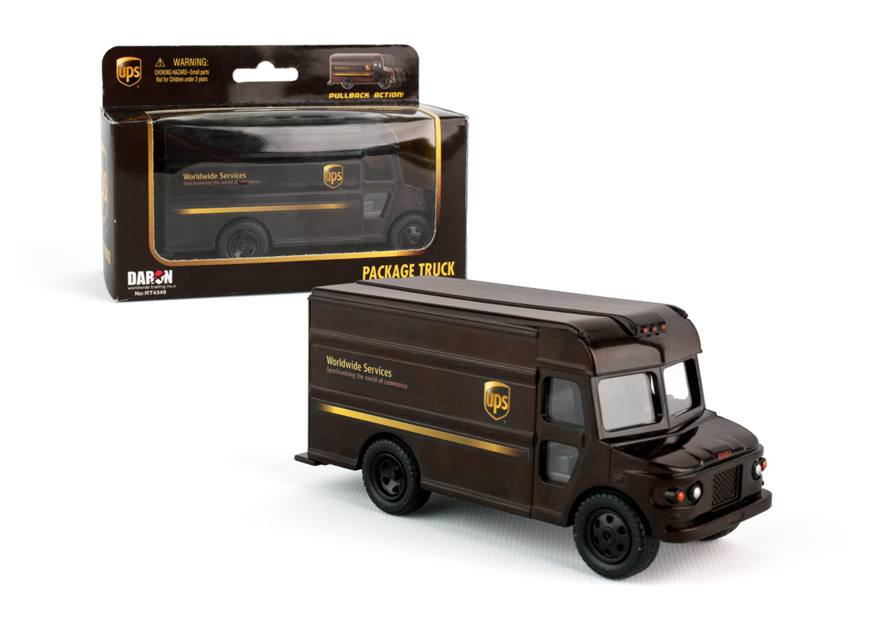 UPS Pullback Package Truck Daron Toy Pullback Children Vehicle Gift New 