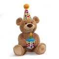 GUND Animated Happy Birthday Teddy Bear Stuffed Animal Plush, 10"
